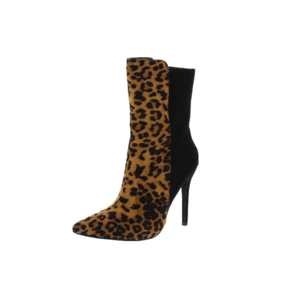 Black Leopard Bootie - Picture 3 of 3